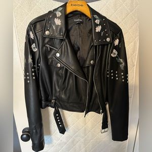 Stylish vegan leather jacket